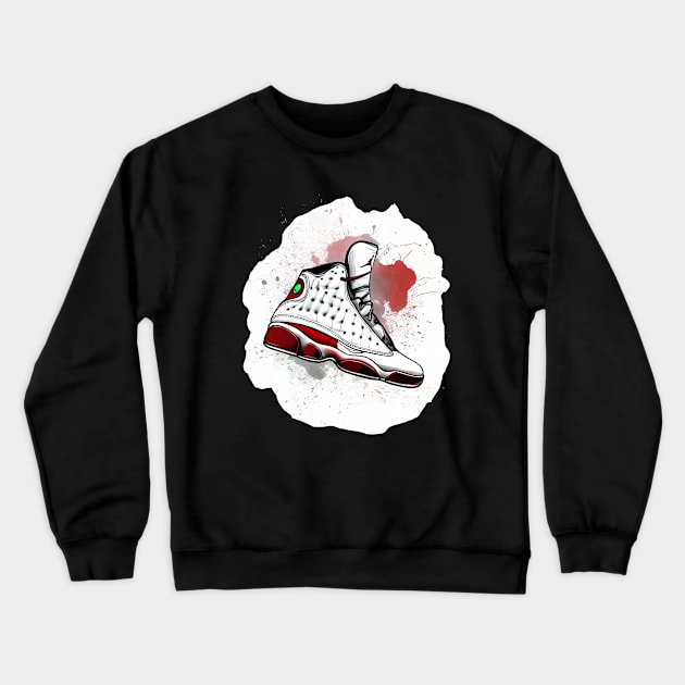 AJ XIII Crewneck Sweatshirt by Buff Geeks Art